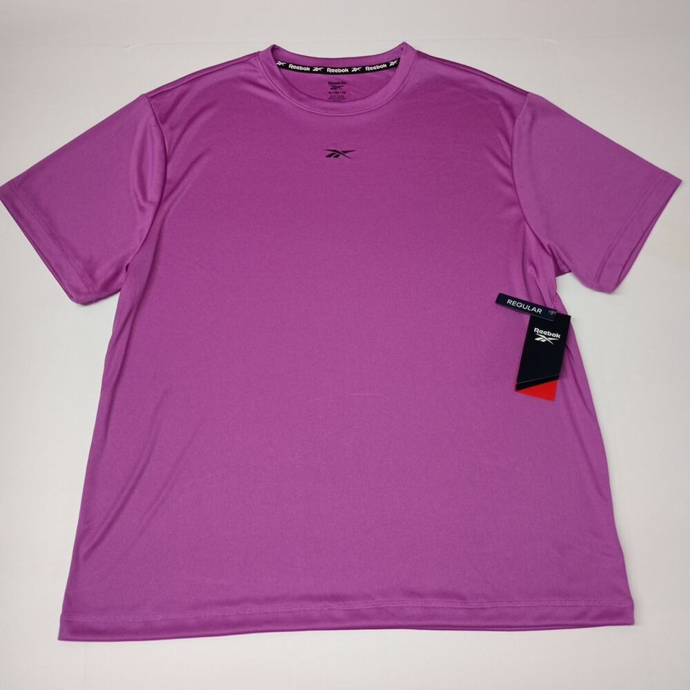 Reebok Men’s‎ Training Tech Tee Silky/Soft Size XL Purple NWT